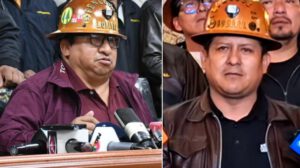 Presidentes cooperativistas Josué Caricari (Fencomin) y Norberto Sánchez (Fecmabol)