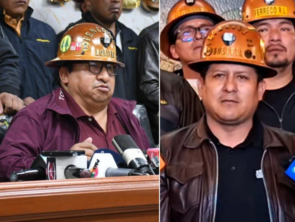 Presidentes cooperativistas Josué Caricari (Fencomin) y Norberto Sánchez (Fecmabol)