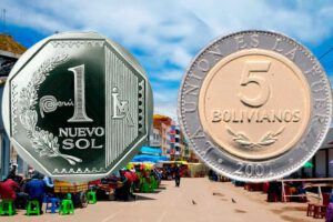 sol peruano y moneda boliviana