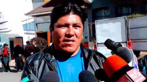 Pedro Valda, dirigente del sector gremial de El Alto