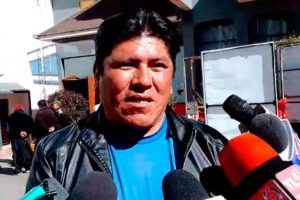 Pedro Valda, dirigente del sector gremial de El Alto