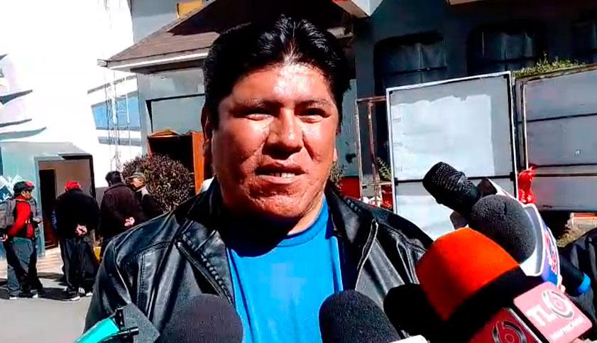 Pedro Valda, dirigente del sector gremial de El Alto