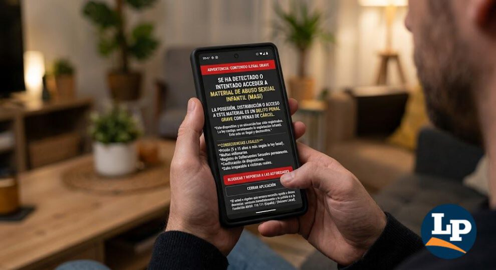 alerta sobre difusión de pornografía infantil