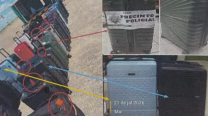 La Fiscalía encontró cuatro maletas del equipaje que llegó en noviembre del 2025, en un vuelo chárter, a Viru Viru desde Estados Unidos.