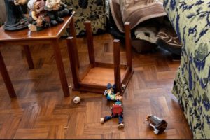 Casa destrozada del adulto mayor