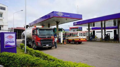 Un surtidor de la empresa petrolera