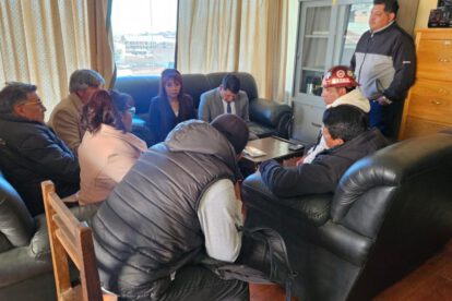 Autoridades se reunieron de emergencia en Huanuni