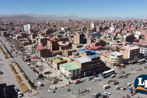 panorámica de zona de la terminal Hernando Siles de Oruro