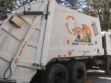 Carro compactador de la EMAO, para el recojo de basura en Oruro