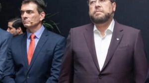 El presidente Rodrigo Paz y el líder de Unidad, Samuel Doria Medina.