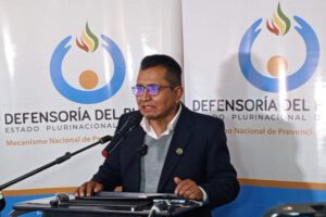 El defensor del Pueblo, Pedro Callisaya.