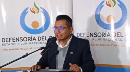 El defensor del Pueblo, Pedro Callisaya.