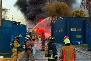 Un grupo de bomberos
