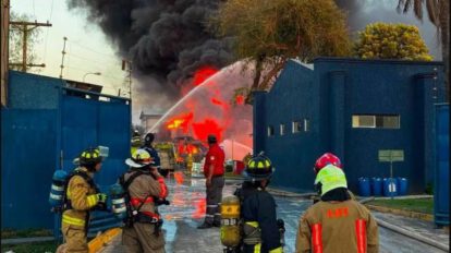 Un grupo de bomberos