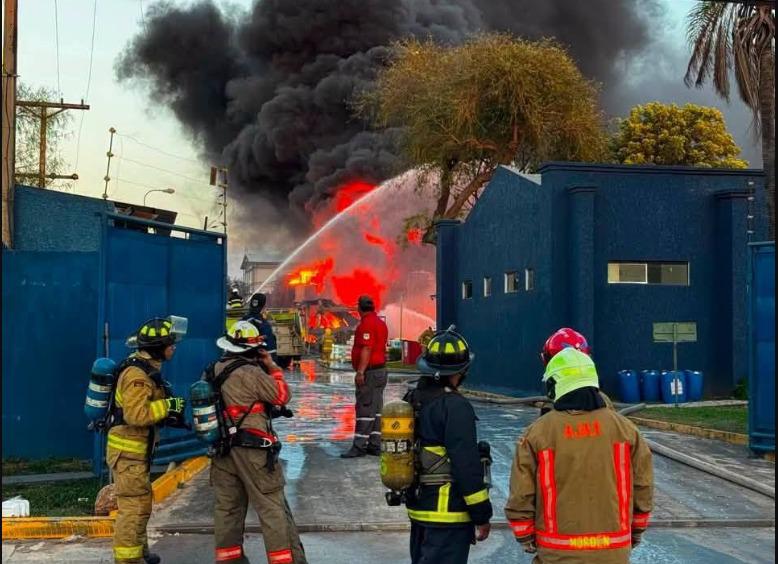 Un grupo de bomberos