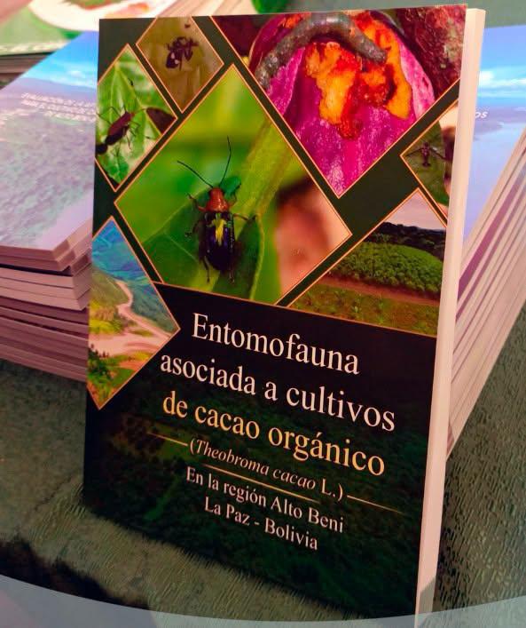 El hallazgo forma parte del libro “Entomofauna asociada a cultivos de cacao organico en la región de Alto Beni, La Paz, Bolivia“