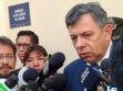 El presidente del Senado, Diego Ávila, en conferencia de prensa