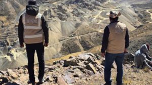 La AJAM realizando  inspección de campo