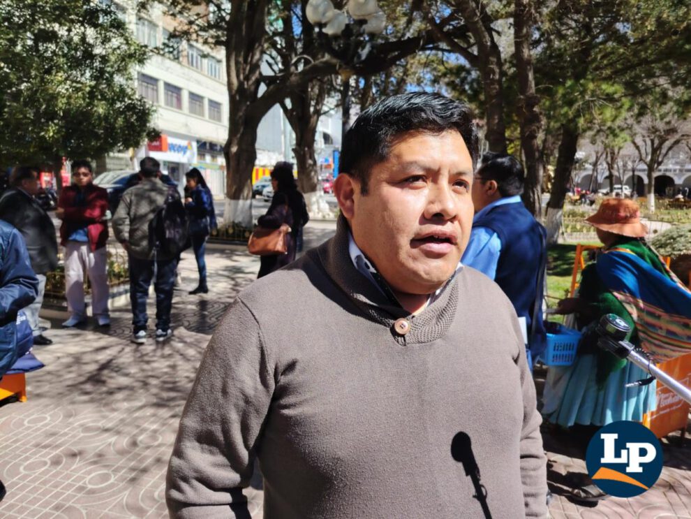 Rubén Laura, dirigente del sindicato