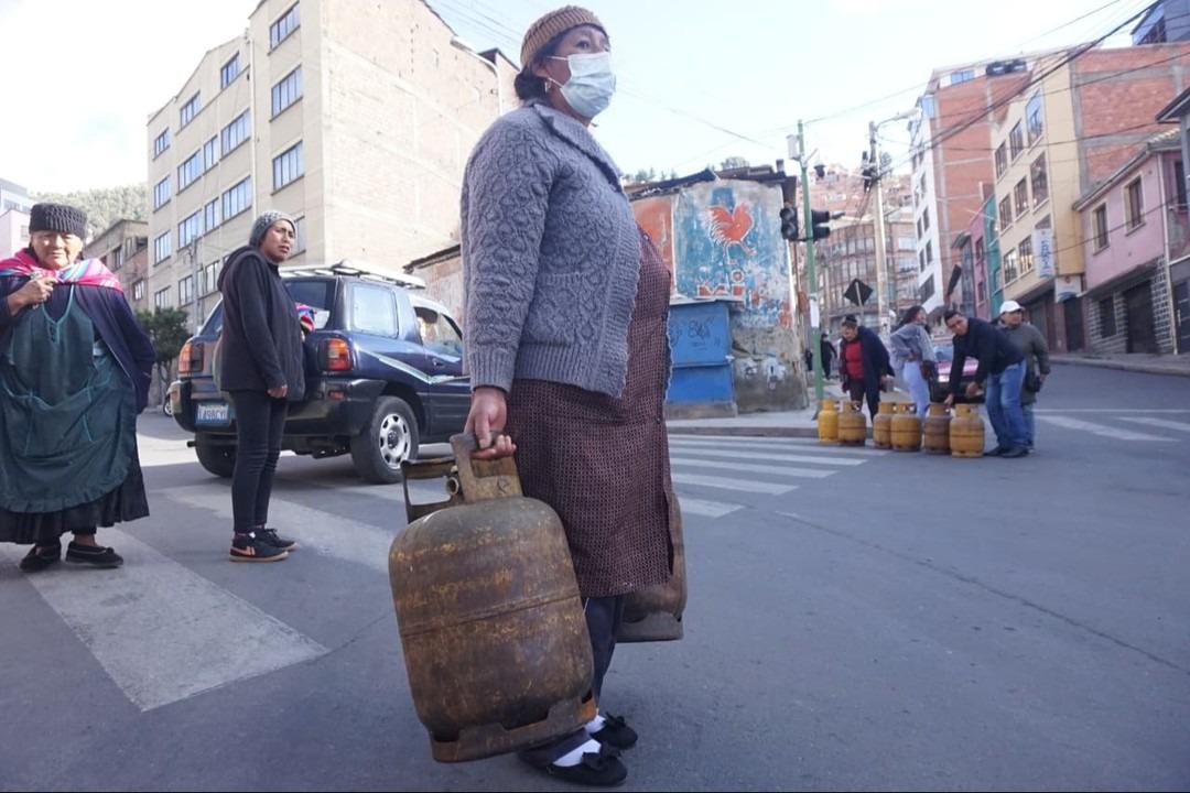 Abastecimiento de gas en las calles