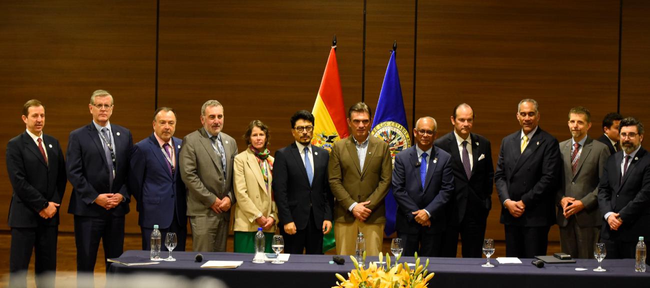 Representantes internacionales y de la OEA