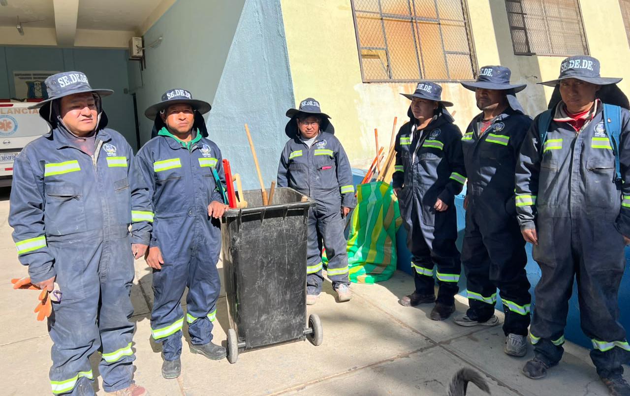 Sedede Oruro, Campaña de limpieza y fumigado, Campos Deportivos de Oruro