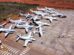 Un grupo de aeronaves