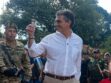 El Presidente Rodrigo Paz Pereira saludando durante un acto oficial