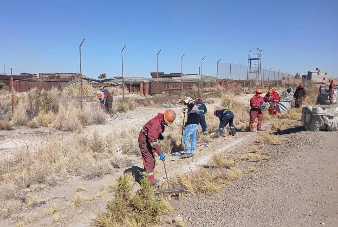 Limpieza masiva en Oruro