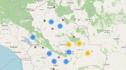 Bolivia registra menos focos de calor
