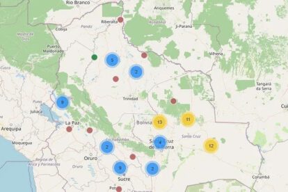 Bolivia registra menos focos de calor