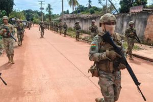 Un grupo de militares en San Matías