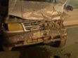 Estado en el que quedó la vagoneta gris tras el impacto