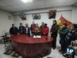 La dirigencia cívica junto a representantes de la Fedjuve