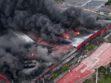 Incendio en la feria Barrio Lindo