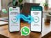 Dos celulares transfiriendo WhatsApp