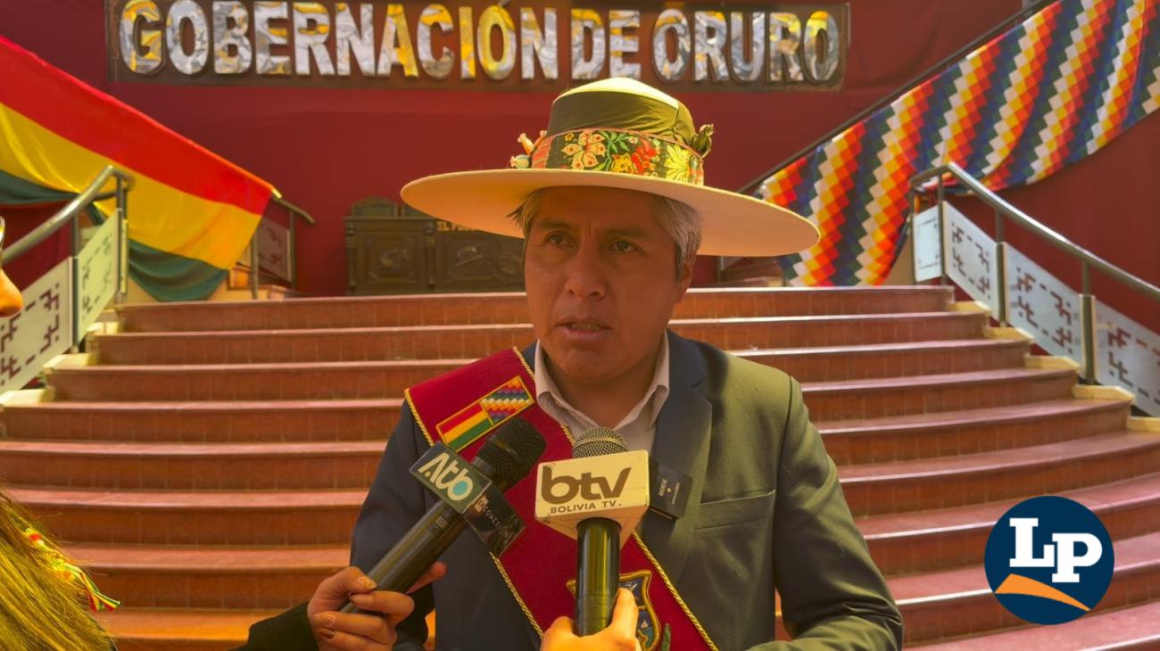 El gobernador de Oruro, Edgar Sánchez