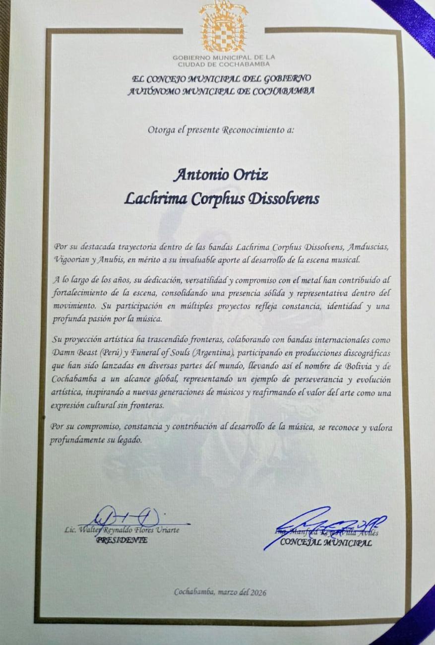 Lachrima Corphus Dissolvens