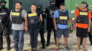 Estas son cuatro de las siete personas aprehendidas