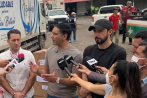 El ministro Justiniano y Gobernador de Santa Cruz, Velasco