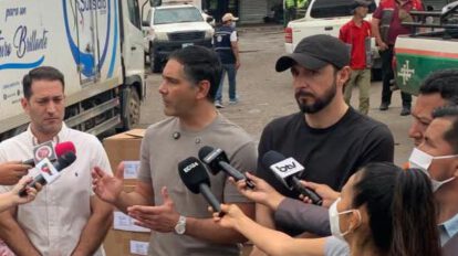 El ministro Justiniano y Gobernador de Santa Cruz, Velasco