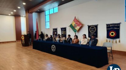 acto de entrega del nuevo edificio de la Morenada Central Oruro