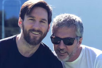 Jorge Messi (d) junto a Lionel