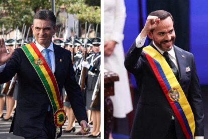 El presidente Rodrigo Paz y su homólogo colombiano