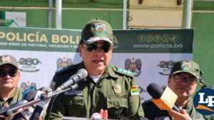Coronel Miguel Ángel Pablo Hidalgo Chávez comandante departamental de la Policía de Oruro