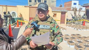 El Inspector General de la Fuerza Especial de Lucha Contra el Narcotráfico (Felcn), Luis Antonio Pérez