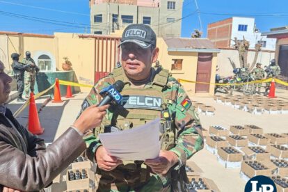 El Inspector General de la Fuerza Especial de Lucha Contra el Narcotráfico (Felcn), Luis Antonio Pérez