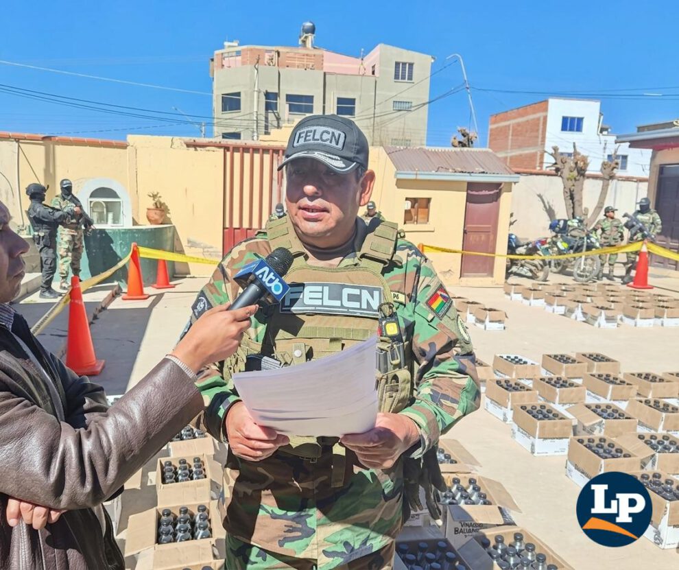 El Inspector General de la Fuerza Especial de Lucha Contra el Narcotráfico (Felcn), Luis Antonio Pérez