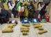 La aprehendida junto a los 12 paquetes de marihuana