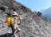 Efectivos de la UMEE y bomberos voluntarios